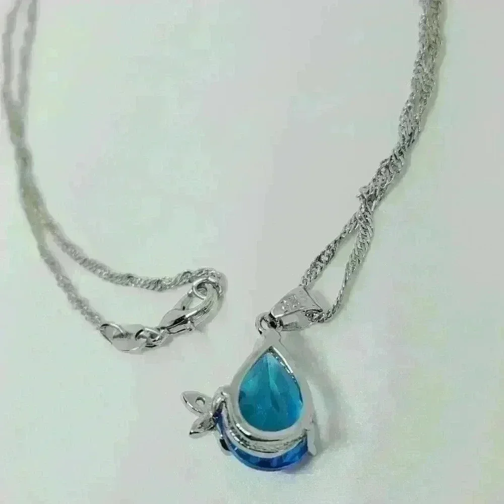 NWOT Stamped 925 Sterling Silver Austrian Crystal CZ Butterfly Jewelry S… - Picture 6 of 10